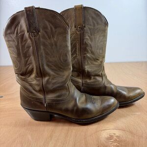 Durango Classic Brown Distressed Leather Cowboy Boots Women 9.5W